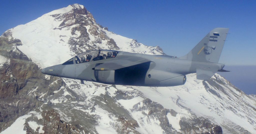 IA-63 Pampa Fuerza Aérea Argentina en operativo de control espacio aéreo cumbre del Mercosur
