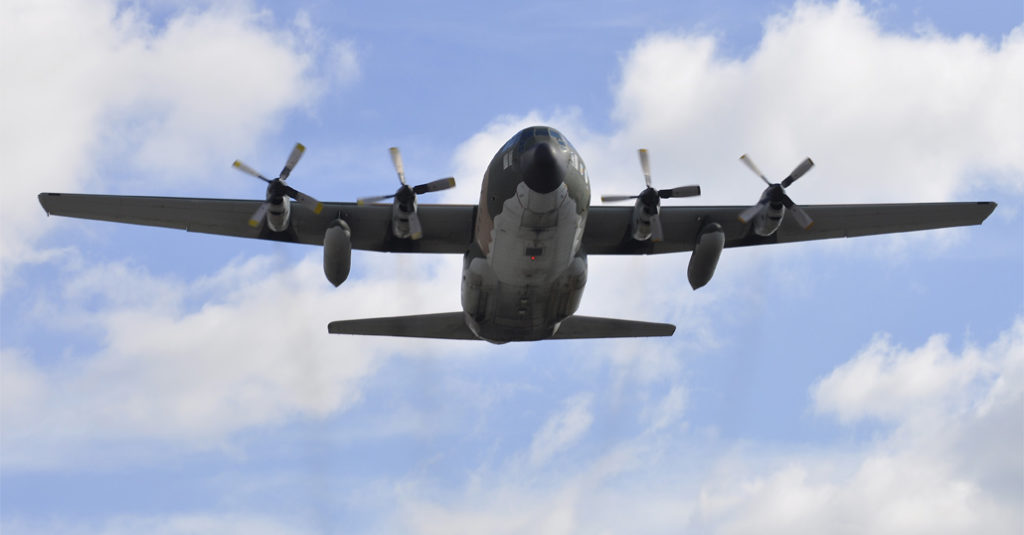 La Fuerza Aérea Argentina desplegó una aeronave Hércules C-130 desde la I Brigada Aérea “El Palomar” para participar del Ejercicio "Respuesta Inmediata XIII”