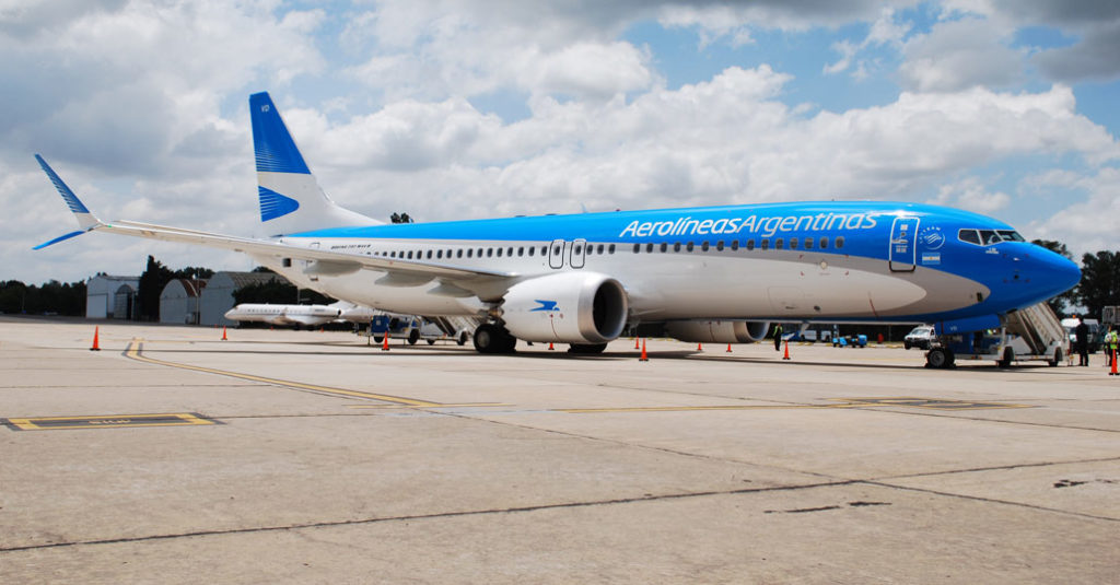 Aerolíneas Argentinas presento su primer Boeing 737MAX-8 y se convierte en el primer operador de América Latina