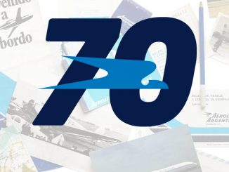 Logo “70 Aniversario” de Aerolíneas Argentinas