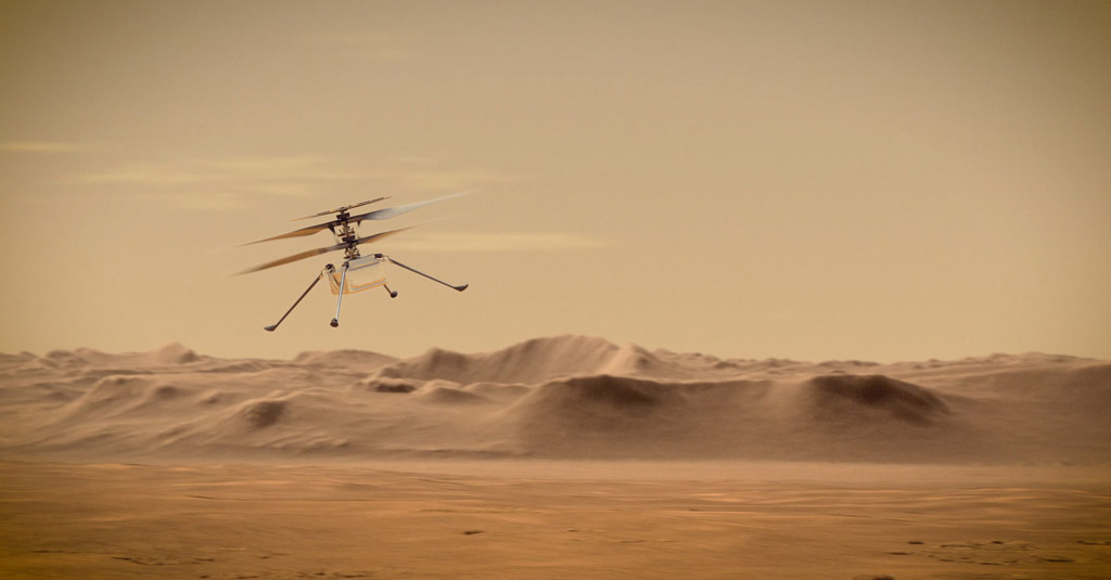 Ingenuity - First flight on Mars (NASA)