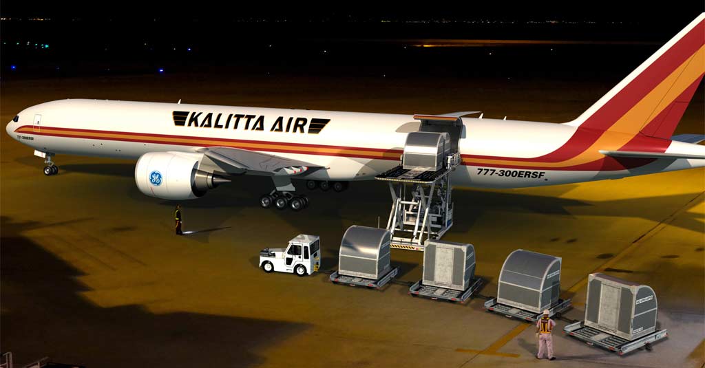 "The Big Twin" - Kalitta Air / Boeing 777-300ERSF (GECAS Cargo)