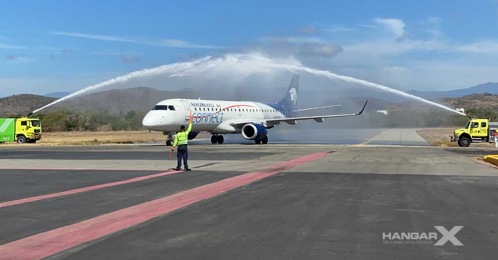 Aeroméxico inició sus vuelos a Puerto Escondido