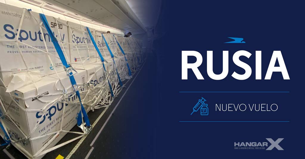 Aerolíneas Argentinas realizará el séptimo vuelo a Rusia para traer vacunas Sputnik V