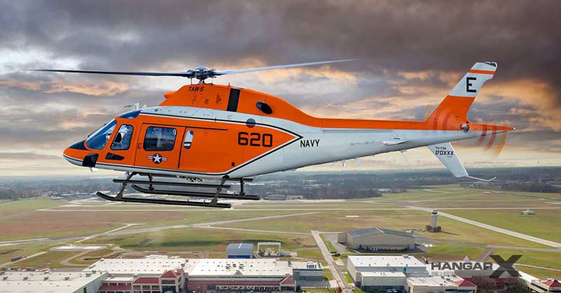 La Marina de Estados Unidos recibió el primer Helicóptero de entrenamiento Leonardo TH-73A