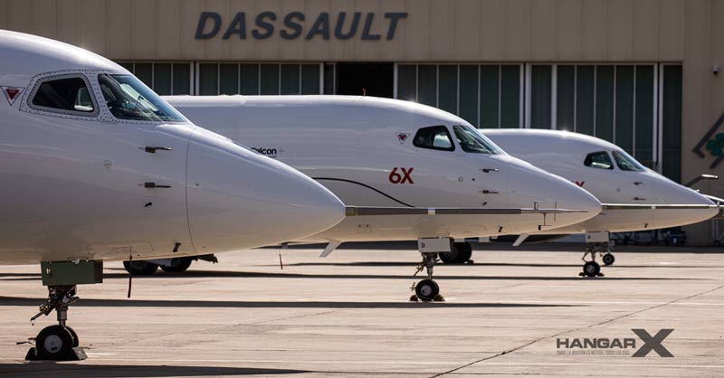 Dassault Aviation suma un tercer Falcon 6X al programa de ensayos