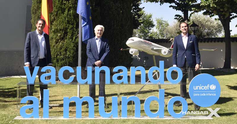 Iberia transportará vacunas y suministros humanitarios para UNICEF