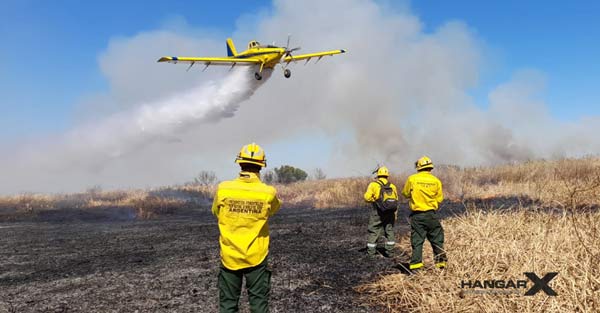 FeArCa y Protección Civil de Santa Fe combaten focos de incendio