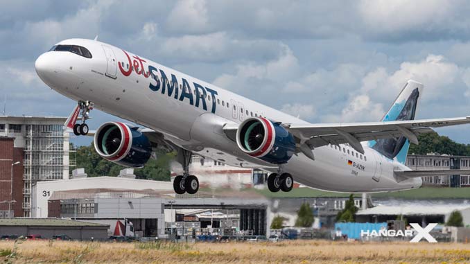 JetSMART recibió su primer Airbus A321neo