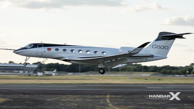 Gulfstream G800 - Primer vuelo internacional (Farnborough)