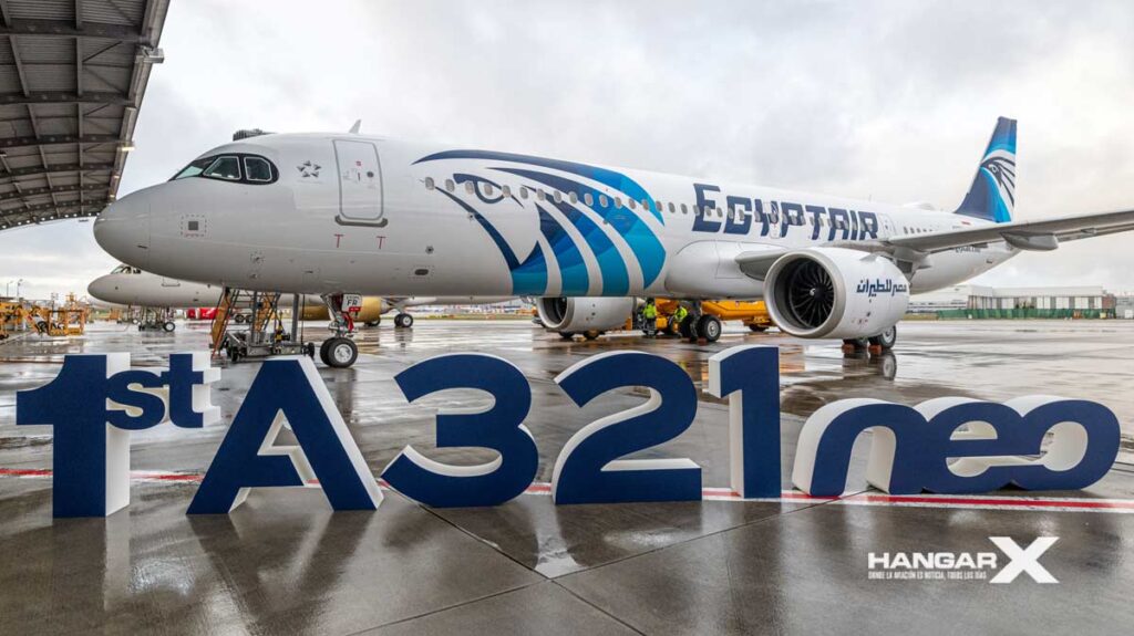 Egyptair recibió el primer Airbus A321neo de África