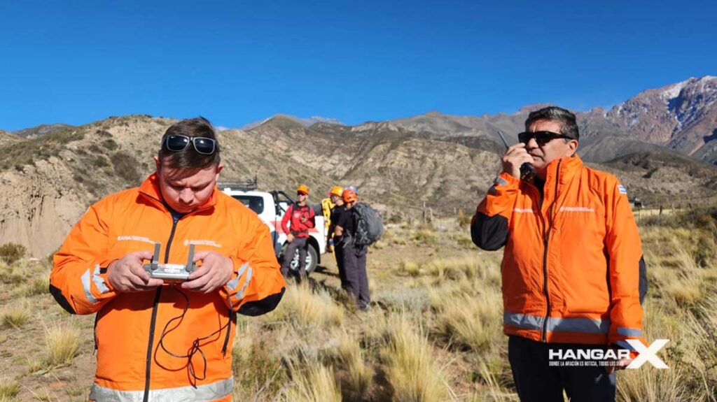 Primer ejercicio de búsqueda y salvamento con drones en Mendoza