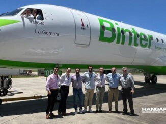 Binter incorpora el primer Embraer E195-E2 para los vuelos Canarias-Madrid