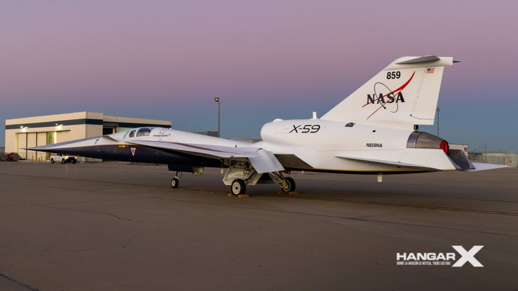 Presentaron el revolucionario avión supersónico silencioso X-59
