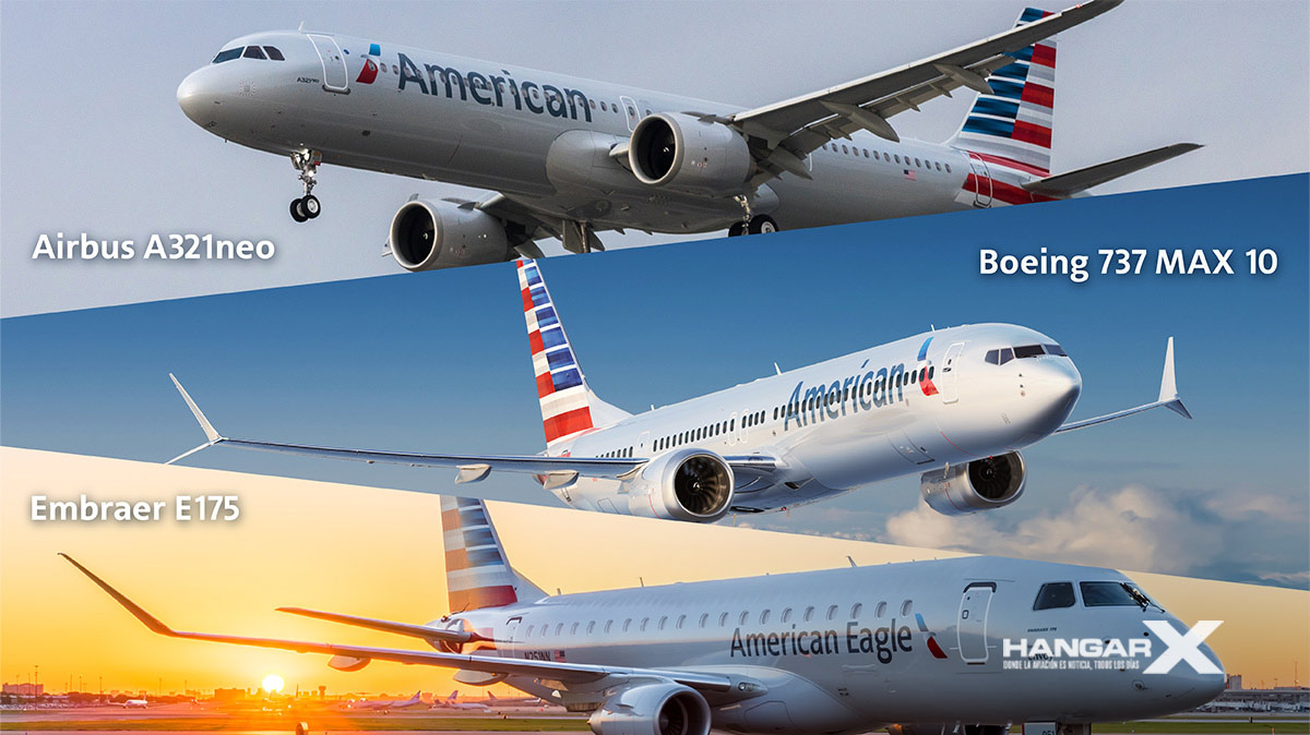 Todos contentos: American Airlines realiza mega orden de compra por 260 aviones a Embraer, Boeing y Airbus