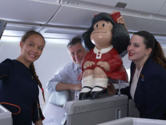 Mafalda viaja de Buenos Aires a Madrid en un vuelo de Iberia