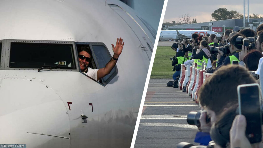 Fotógrafos capturan aviones durante un Spotter Day. Próximamente a reaizarse en Aeroparque Jorge Newbery