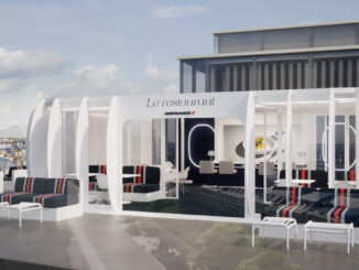 Restaurante Pop Up de Air France en la terraza de Galeries Lafayette París