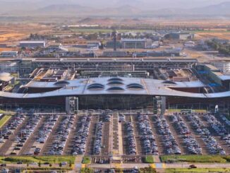 Vista aérea del Aeropuerto Arturo Merino Benítez de Santiago de Chile