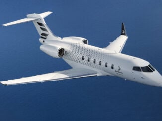 Bombardier Challenger 3500 sobrevolando el océano en su primer vuelo hacia Costa Rica