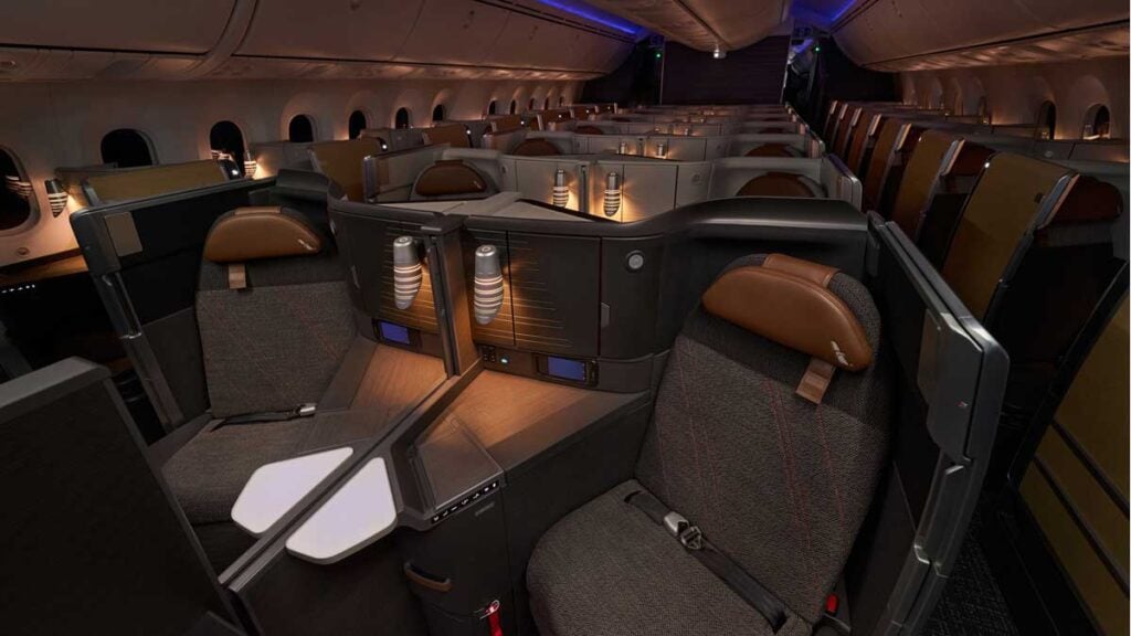 Cabina Flagship Suite del Boeing 787-9 de American Airlines en vuelos entre Buenos Aires y Dallas