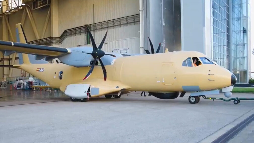 Roll-out del primer Airbus C295 MSA del Ejército del Aire y del Espacio en Sevilla
