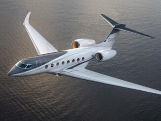 Gulfstream G800 en vuelo tras su primera entrega y entrada en servicio