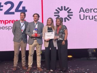 Ejecutivos de Aeropuertos Uruguay reciben premio de Great Place To Work como uno de los mejores lugares para trabajar en América Latina 2025