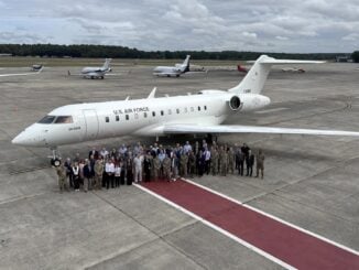 Bombardier entrega a la Fuerza Aérea de EE.UU. su noveno E-11A BACN en Hanscom AFB