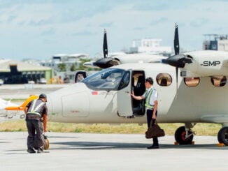 Tecnam P2012 SMP del Goshawk Project en Taiwán, presentado por Apex Aviation para misiones ISR