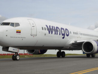 Avión Boeing 737-800 de Wingo en Colombia tras el crecimiento de pasajeros en 2025