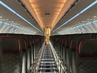 Interior del Airbus A320neo de Avianca con cabina Airspace de nueva generación