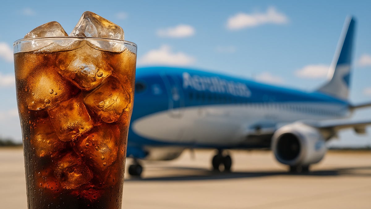 Coca-Cola vuelve a servirse a bordo de Aerolíneas Argentinas desde noviembre