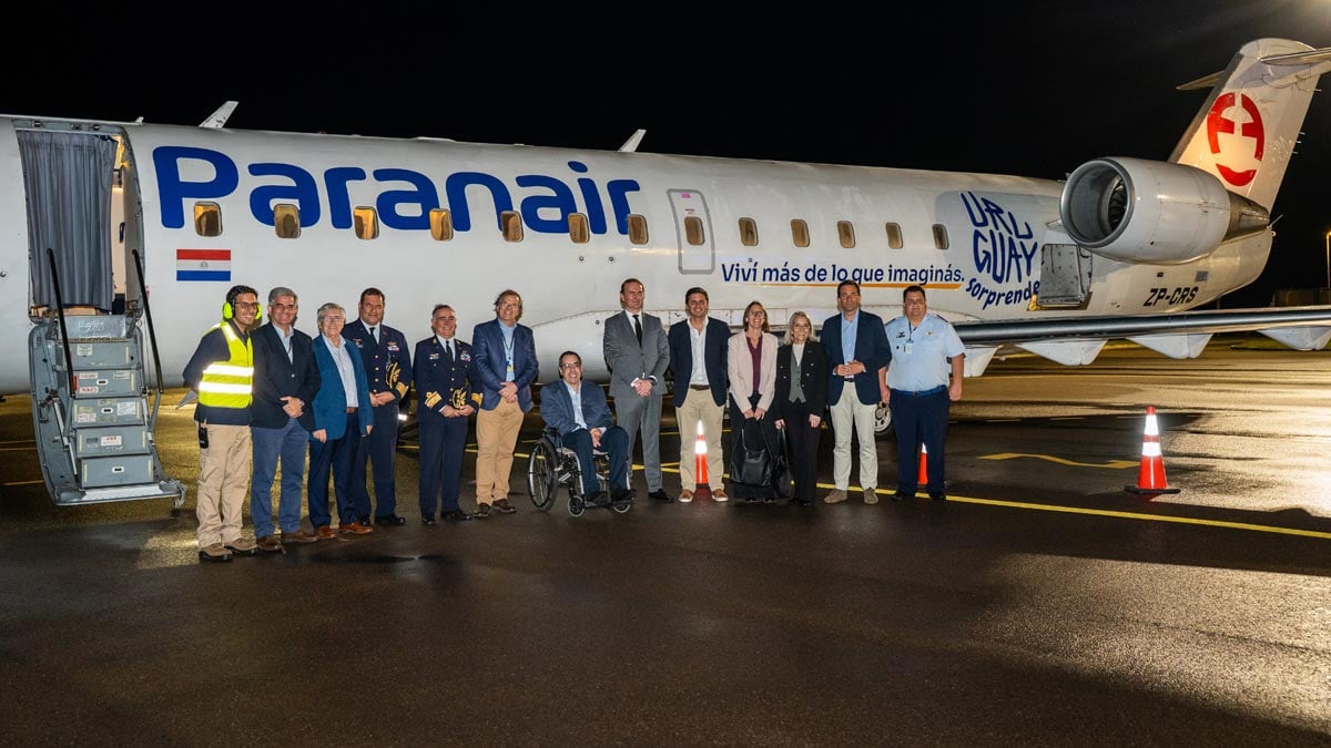 Paranair inauguró oficialmente los vuelos de la ruta Montevideo-Rivera