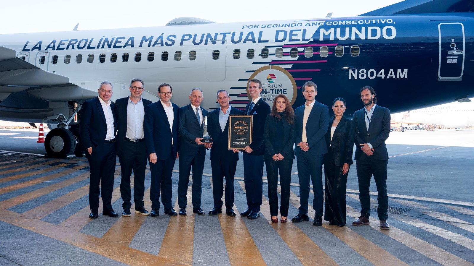 Aeroméxico es la aerolínea más puntual del mundo por segundo año consecutivo