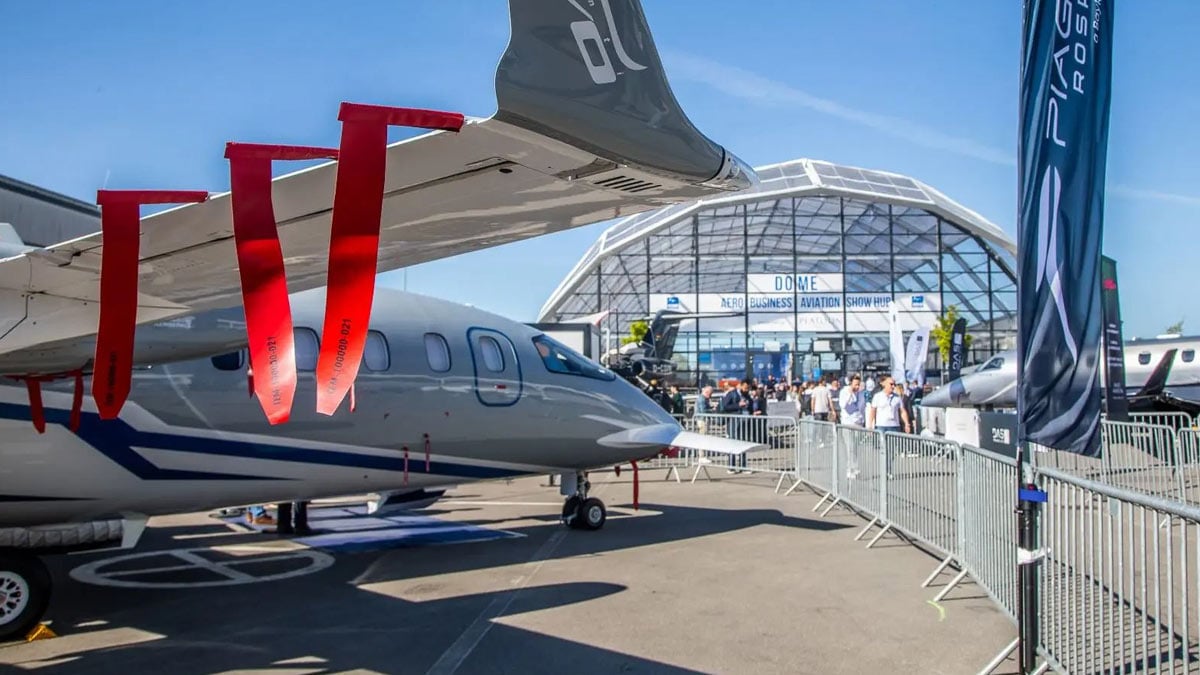 Piaggio Aerospace debutó con el P.180 Avanti EVO en el AERO Friedrichshafen 2026