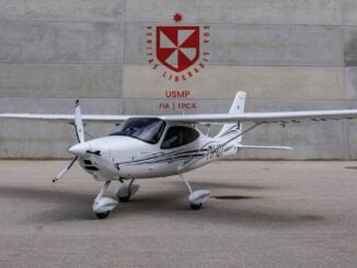 Avión de instrucción Tecnam P2008JC MkII adquirido por la Universidad de San Martín de Porres (USMP) para su escuela de aviación en Perú