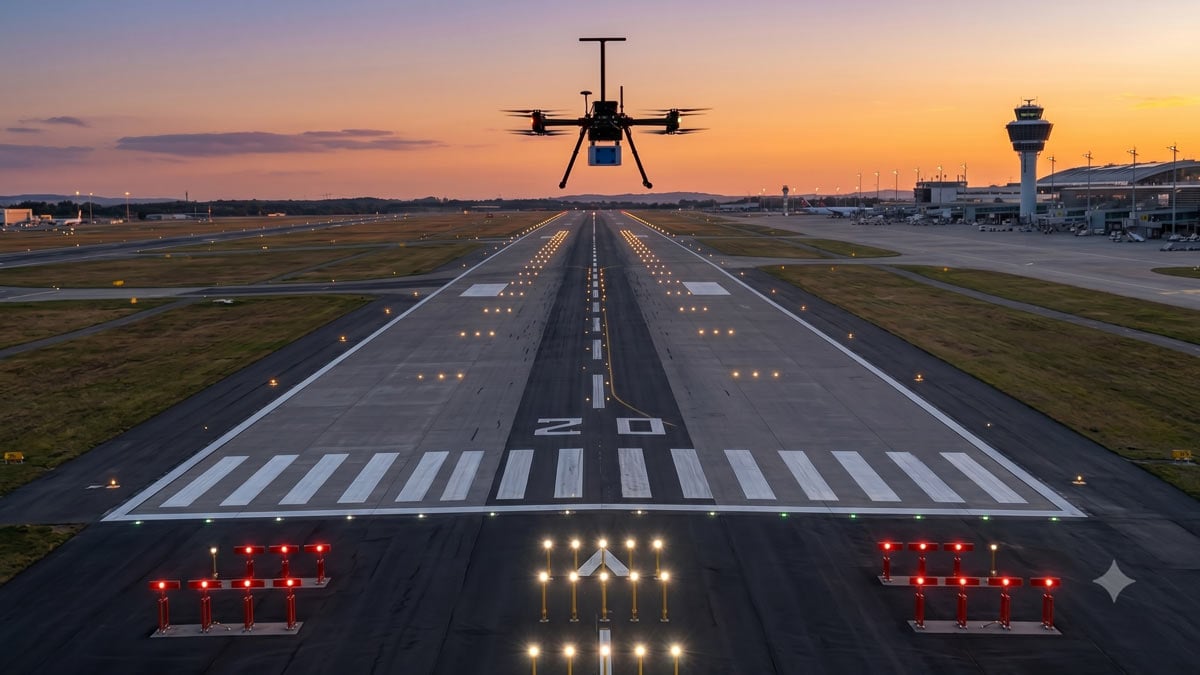 ENAIRE valida el uso de drones para la verificación en vuelo de radioayudas