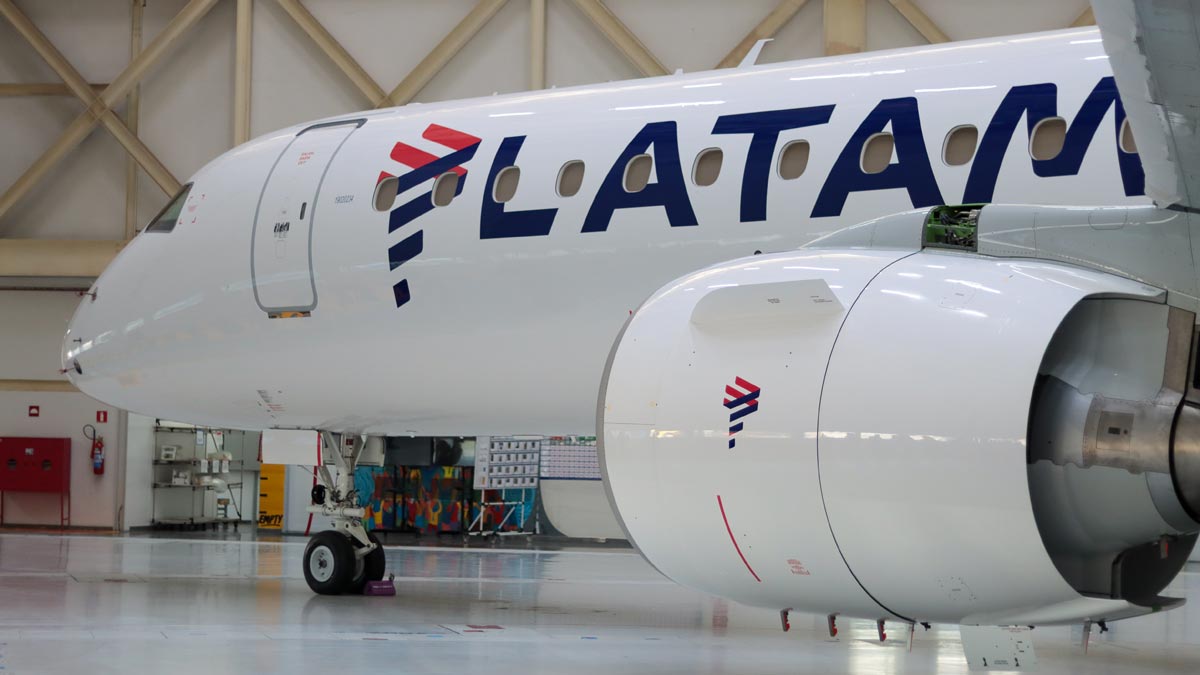 LATAM Airlines reveló imágenes de su nuevo Embraer E195-E2