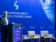 Presentación oficial en el atril durante la decimoquinta edición del ALTA Aviation Safety, Flight Ops & Training Summit 2026 celebrado en Mendoza, Argentina.